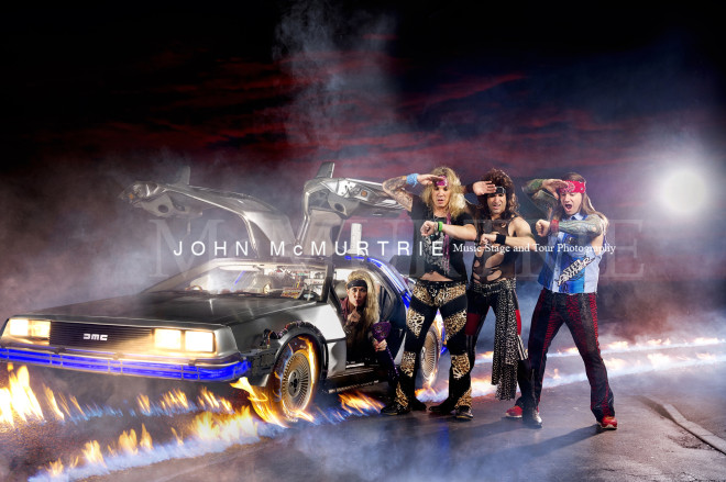 STEEL PANTHER BTTF copyright image JOHN McMURTRIE